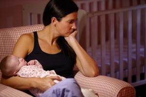 Mother With Baby Suffering From Post Natal Depression